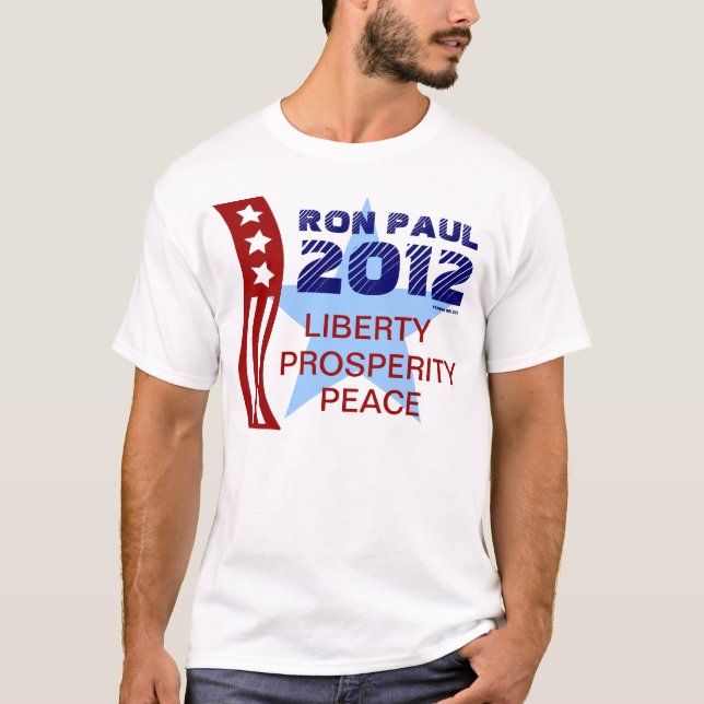 T-shirt Vote Ron Paul pour l'élection présidentielle de 20 (Devant)