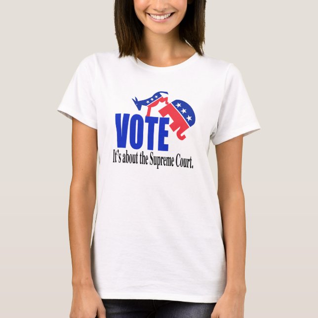 T-shirt Vote sur la Cour Suprême (Devant)
