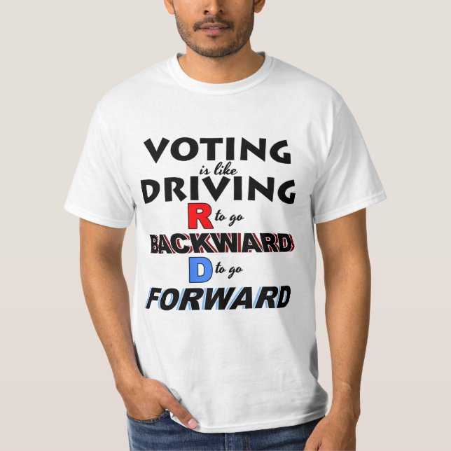 T-shirt Voter D pour aller de l'avant (Devant)