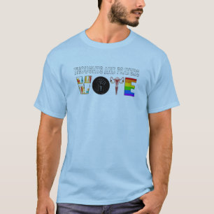 T-shirt Votez, les pensées et les prières ne fonctionnent 