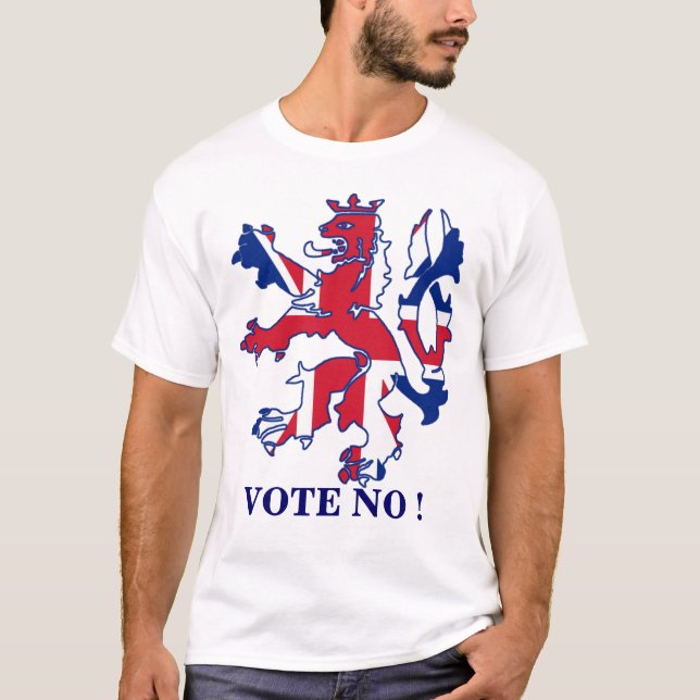 T-shirt Votez non à l'indépendance écossaise (Devant)
