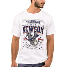 Votez pour Gavin Newsom 2028 Aigle Patriotique