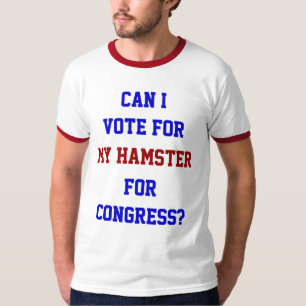 T-shirt Votez Pour Mon Hamster Congrès Drôle Politique