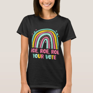 T-shirt Votez Rainbow Retro Pro Choice Women's Rig