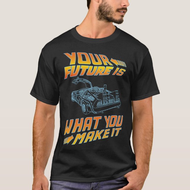 T-shirt Votre Avenir Est Ce Que Vous Faites Pour Rétro Voi (Devant)