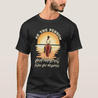 T-shirt Votre Cheval Vous Suivra Equestre Horseback Ri