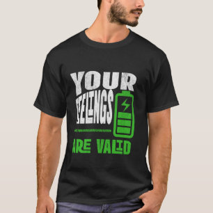 T-shirt Votre Citation De Bien-Être Émotionnel Sentiments