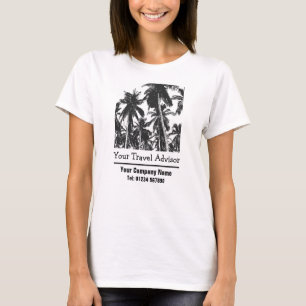 T-shirt Votre conseiller de voyage avec les palmiers pour 
