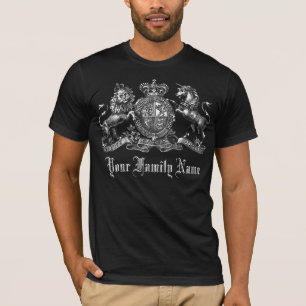 T-shirt Votre crête personnalisable de nom de famille