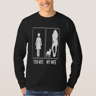 T-shirt Votre Femme Ma Femme Bouledogue Français Frenchie 