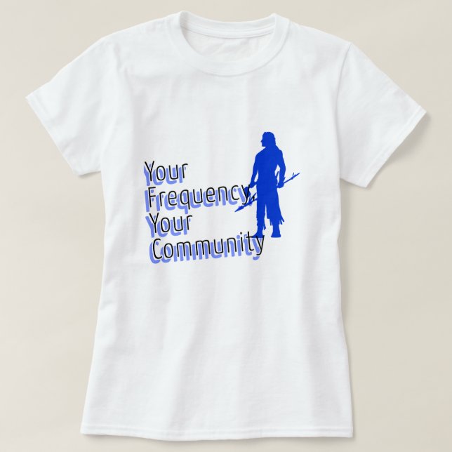 T-shirt Votre fréquence, votre communauté | phozos | phras (Design devant)