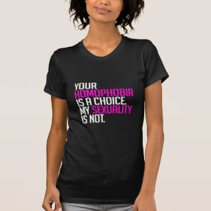 T-shirt Votre homophobie est un choix