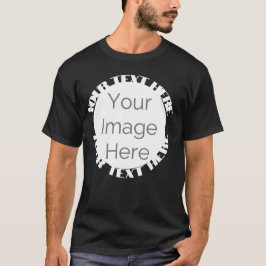 T-shirt votre image ici, photo personnalisée modifier cerc
