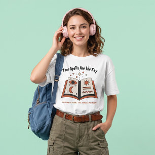 T-shirt Votre livre de sorts est la clé Sorcière Livre Hal