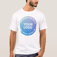 Votre logo | Ombre bleue à violet et texte circula