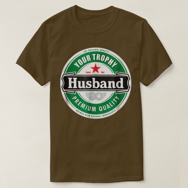 T-shirt Votre Mari Trophée Amusant Marié (Design devant)