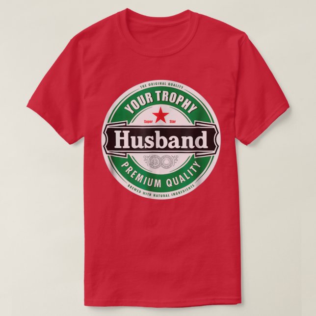 T-shirt Votre Mari Trophée Amusant Marié (Design devant)