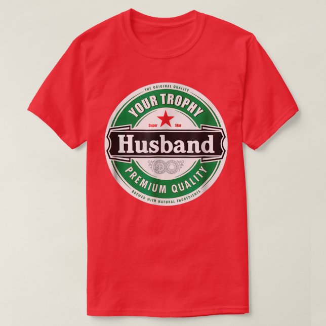 T-shirt Votre Mari Trophée Amusant Marié (Design devant)