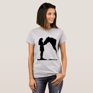 T-shirt Votre meilleur ami Inspirational Horse Girl Art