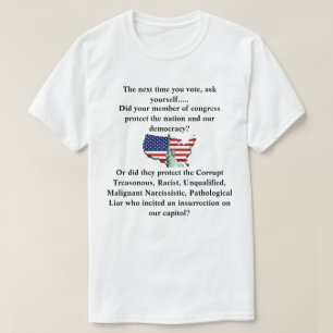 T-shirt Votre membre du congrès a-t-il protégé notre démoc