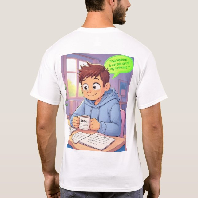 T-shirt "Votre opinion n'est pas mon grade" Tee (Dos)