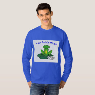 T-shirt Votre Pad ou le Mien - Hommes Royal Blue Manches L