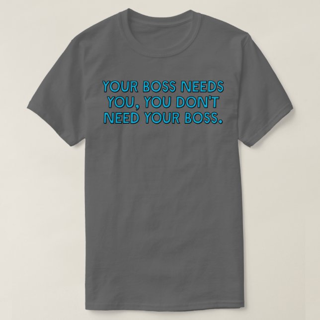T-shirt Votre Patron A Besoin De Vous Unifier (Design devant)