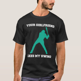 T-shirt Votre Petite Aime Mes Swing Baseball Men 2