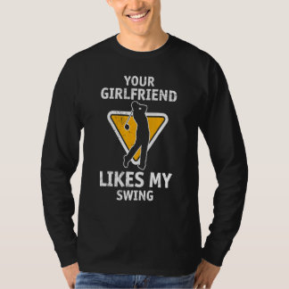 T-shirt Votre Petite Aime Mon Golf De Swing Pour Hommes En