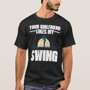 T-shirt Votre Petite Aime Mon Golf De Swing Pour Hommes En