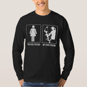 T-shirt Votre Petite Amie ? Ma Fille Aime Chasser ! T-S