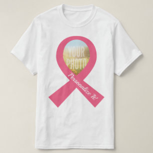T-shirt VOTRE PHOTO Simple Pink Ribbon