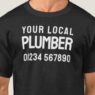 T-shirt Votre plombier local - Entreprise de plomberie