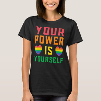 T-shirt Votre Pouvoir Est Vous-Même Droits Lgbtq Rainbow P