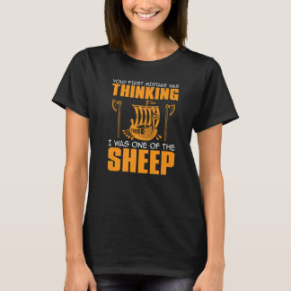T-shirt Votre première erreur a été de penser que j'étais 