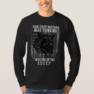 T-shirt Votre première erreur a été de penser que j'étais 