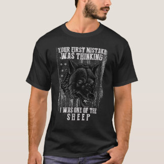 T-shirt Votre première erreur a été de penser que j'étais 