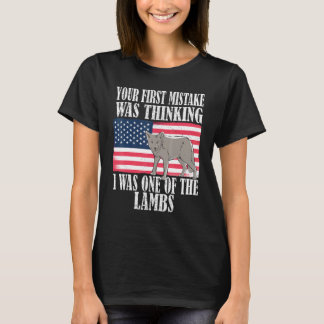 T-shirt Votre première erreur a été de penser que j'étais 