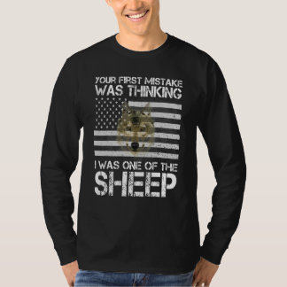 T-shirt Votre Première Erreur Était De Penser Que J'Étais 