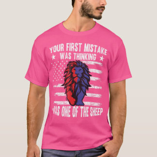 T-shirt Votre Première Erreur Était De Penser Que J'Étais 