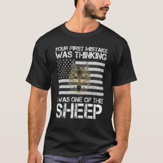 T-shirt Votre Première Erreur Était De Penser Que J'Étais 