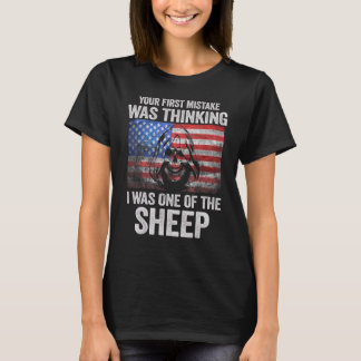 T-shirt Votre Première Erreur Était De Penser Que J'Étais 