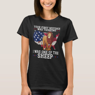 T-shirt Votre première erreur était de penser que j'étais 