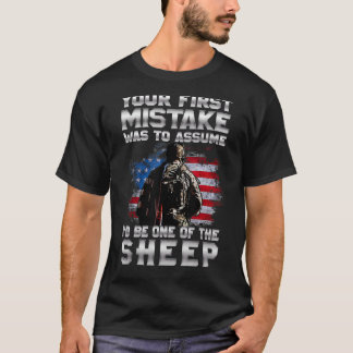 T-shirt Votre Première Erreur Était De Supposer Que Je Ser