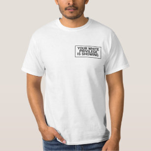 T-shirt Votre privilège blanc est en train de se montrer !