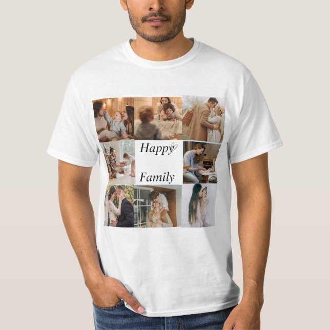 T-shirt votre propre photo de famille (Devant)