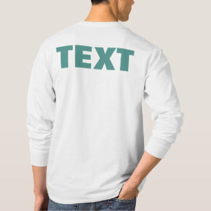 T-shirt Votre Propre Texte Ou Nom Met Une Impression Doubl