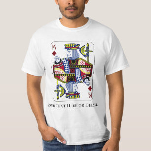 T-shirt Votre requin couleur/texte King of Diamonds Casino