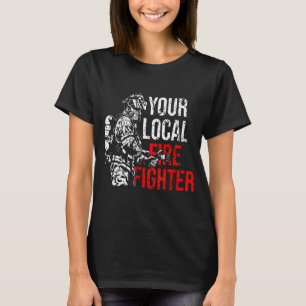 T-shirt Votre service local d'incendie de pompiers