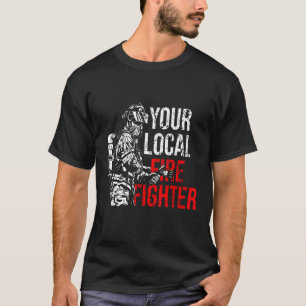 T-shirt Votre service local d'incendie de pompiers
